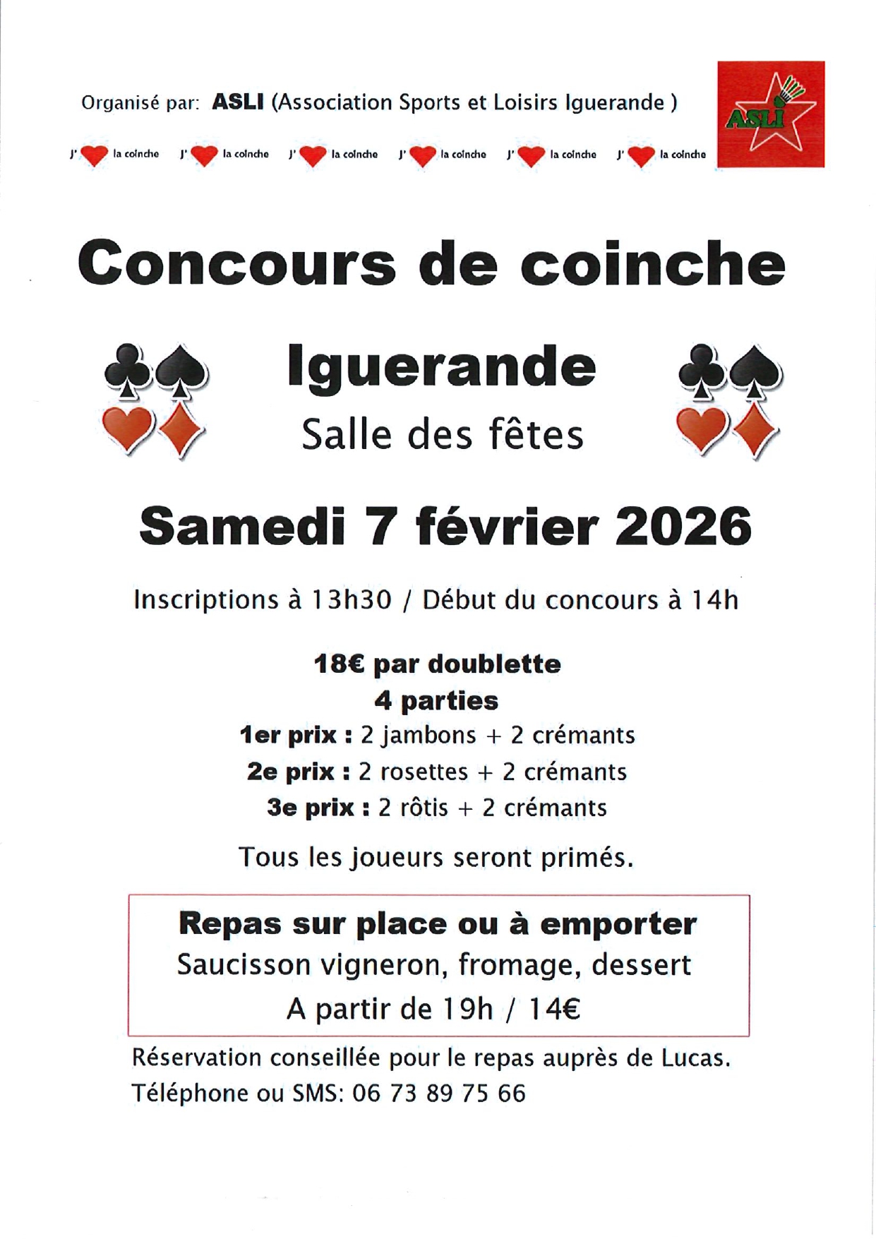 Concours coinche